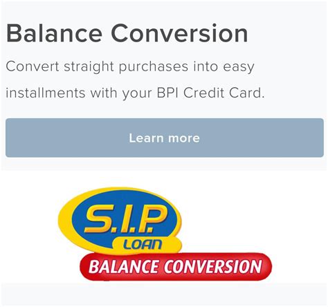 bpi credit card balance conversion